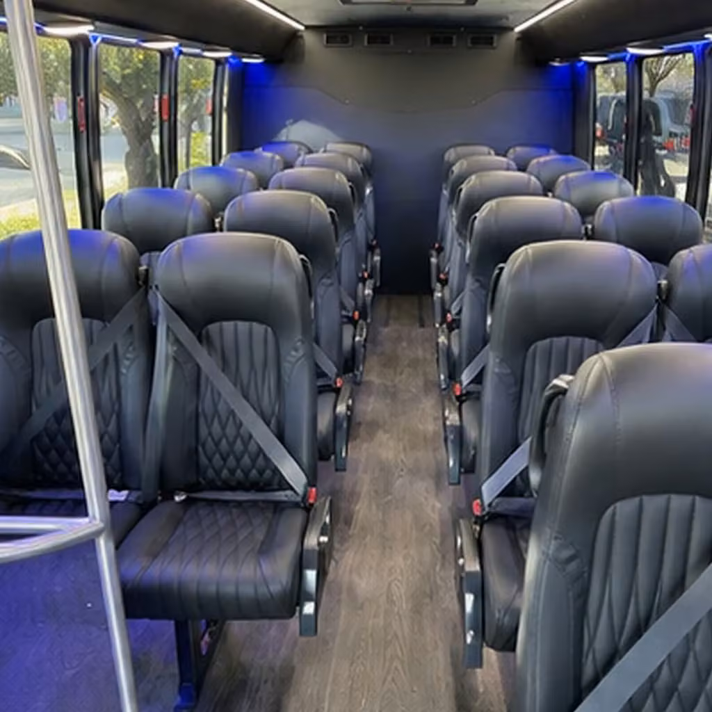 30 passenger minibus inside